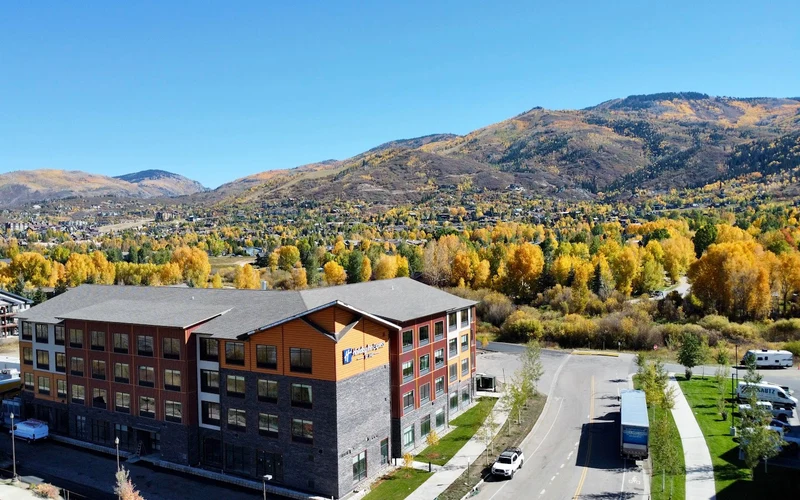 Holiday Inn Express & Suites Steamboat Springs on South Lincoln Avenue near the Steamboat Springs hot springs, Colorado